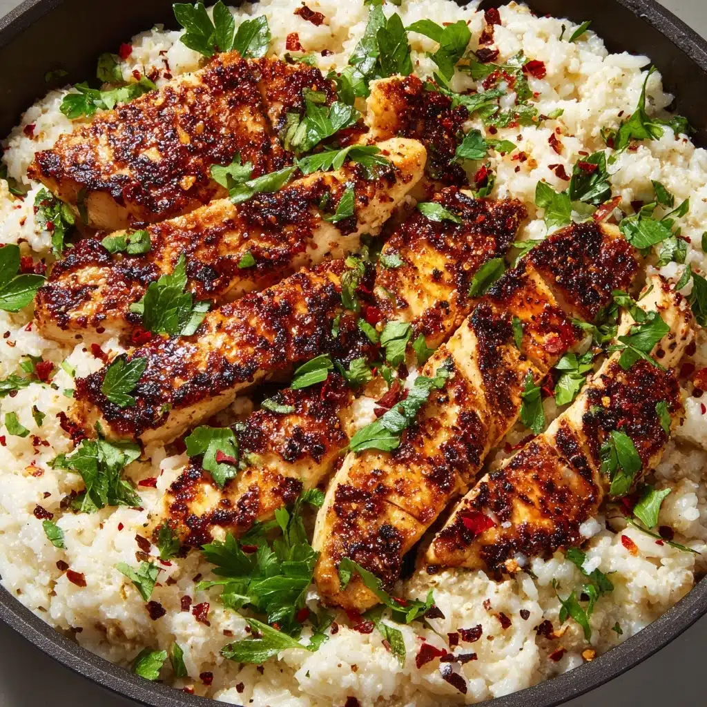 Chicken Scampi with Garlic Parmesan Rice: Recipe - Recipe Image