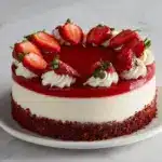 Strawberry Red Velvet Cheesecake Recipe