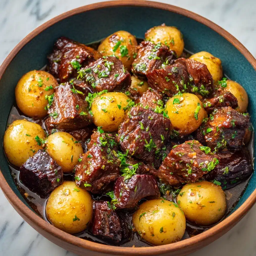 Garlic Butter Beef Bites with Potatoes Recipe - Recipe Image