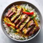 High Protein Philly Cheesesteak Rice Bowls Recipe