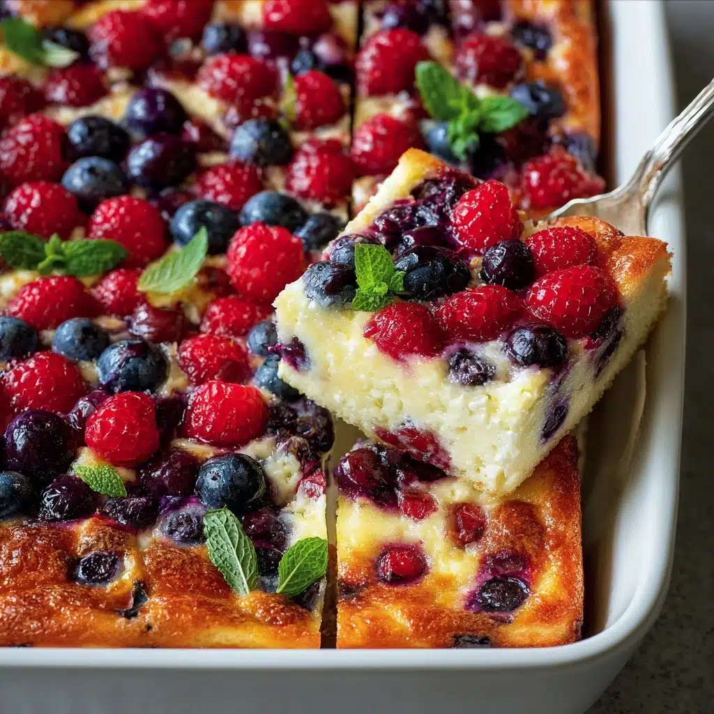 High Protein Triple Berry Bake Recipe - Recipe Image