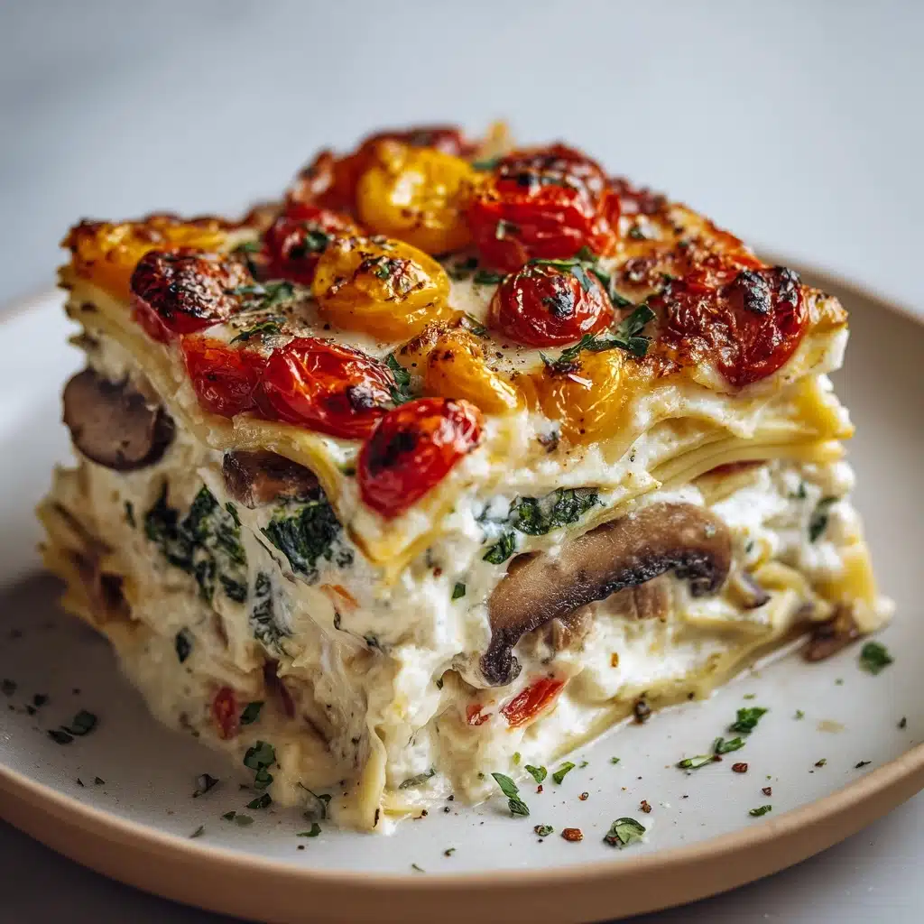 Loaded Veggie White Lasagna Recipe - Recipe Image