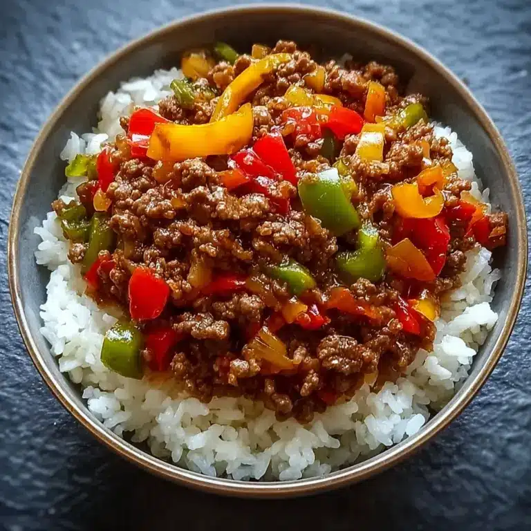 Beef Pepper Rice Bowl is a delicious meal option Recipe