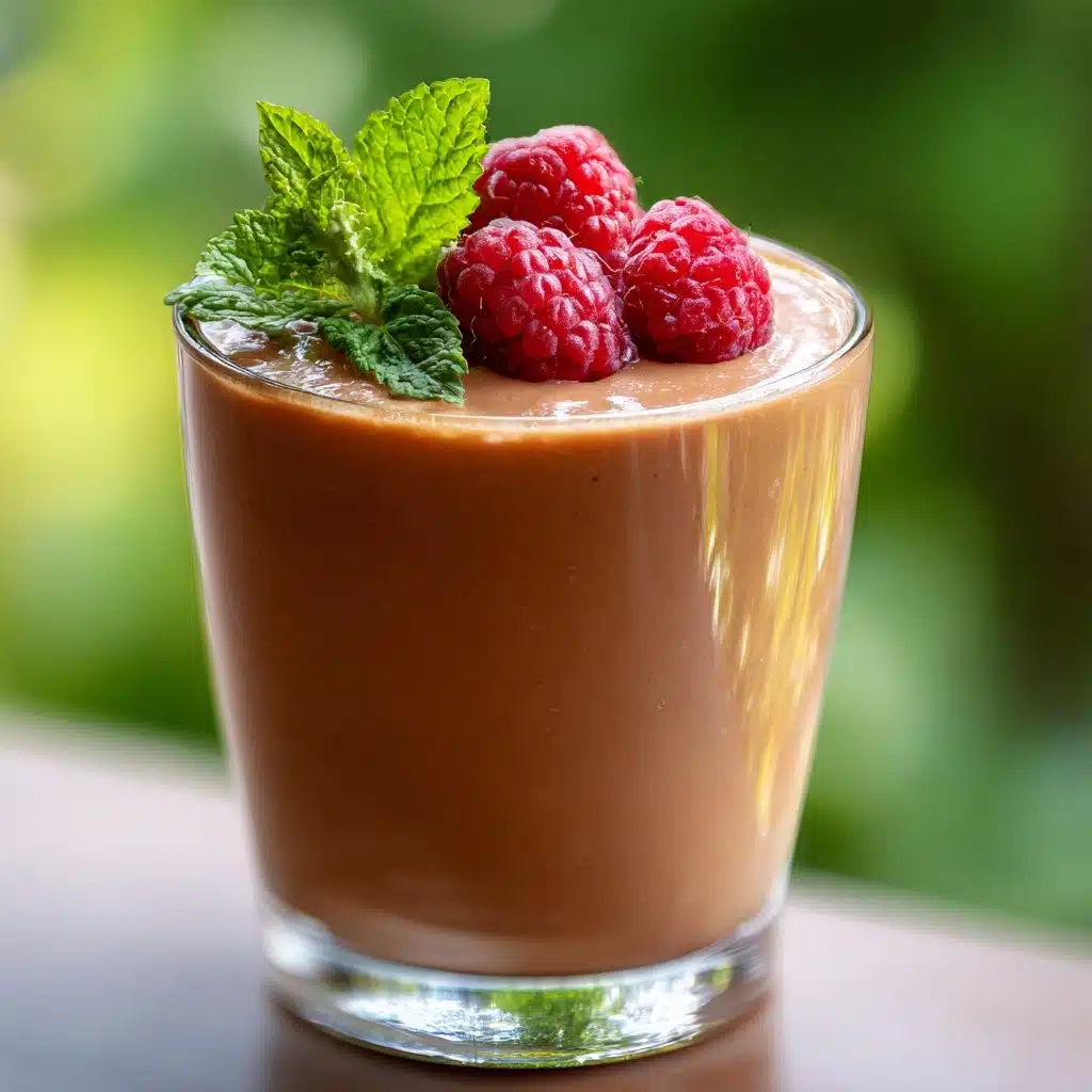 Mocha Magic Meets Raspberry Zest: A Smoothie Sensation Recipe - Recipe Image