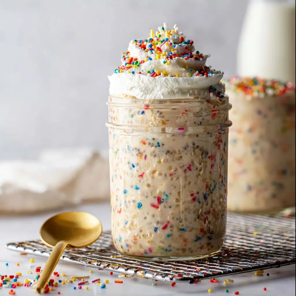 Birthday Cake Overnight Oats Recipe - Recipe Image