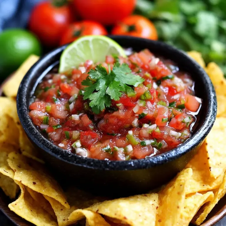 Fresh Salsa with Cilantro & Lime Recipe