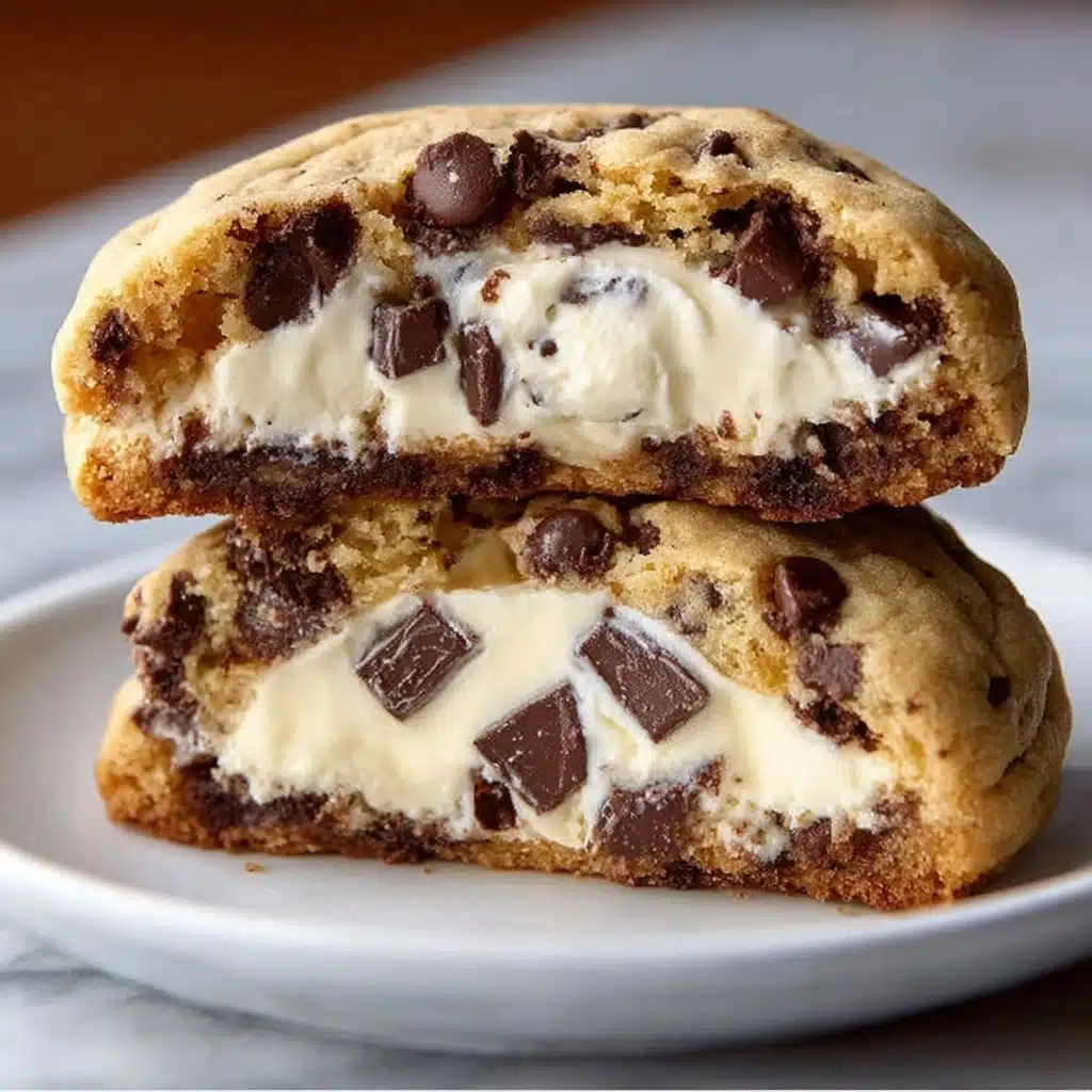 Cheesecake Stuffed Chocolate Chip Cookies Recipe - Recipe Image