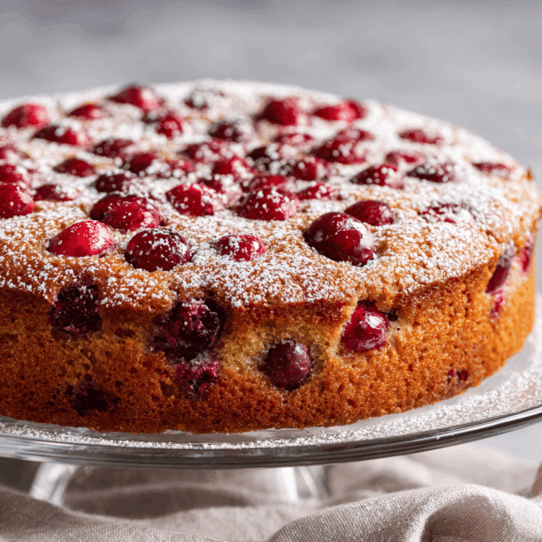 Cranberry Orange Breakfast Cake Recipe
