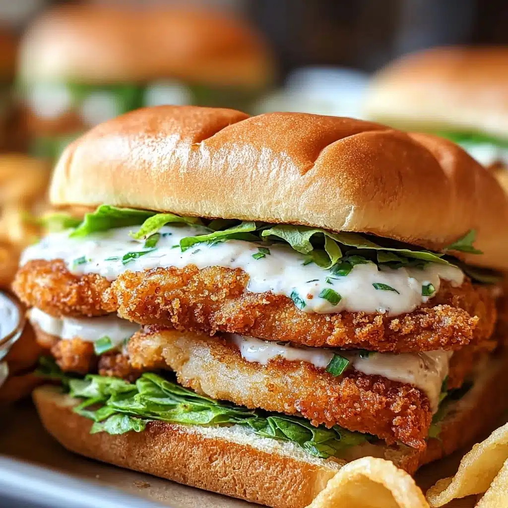 Crispy Chicken Sandwich with Garlic Mayo Recipe