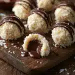 Coconut Cookie Balls with Chocolate Centers Recipe