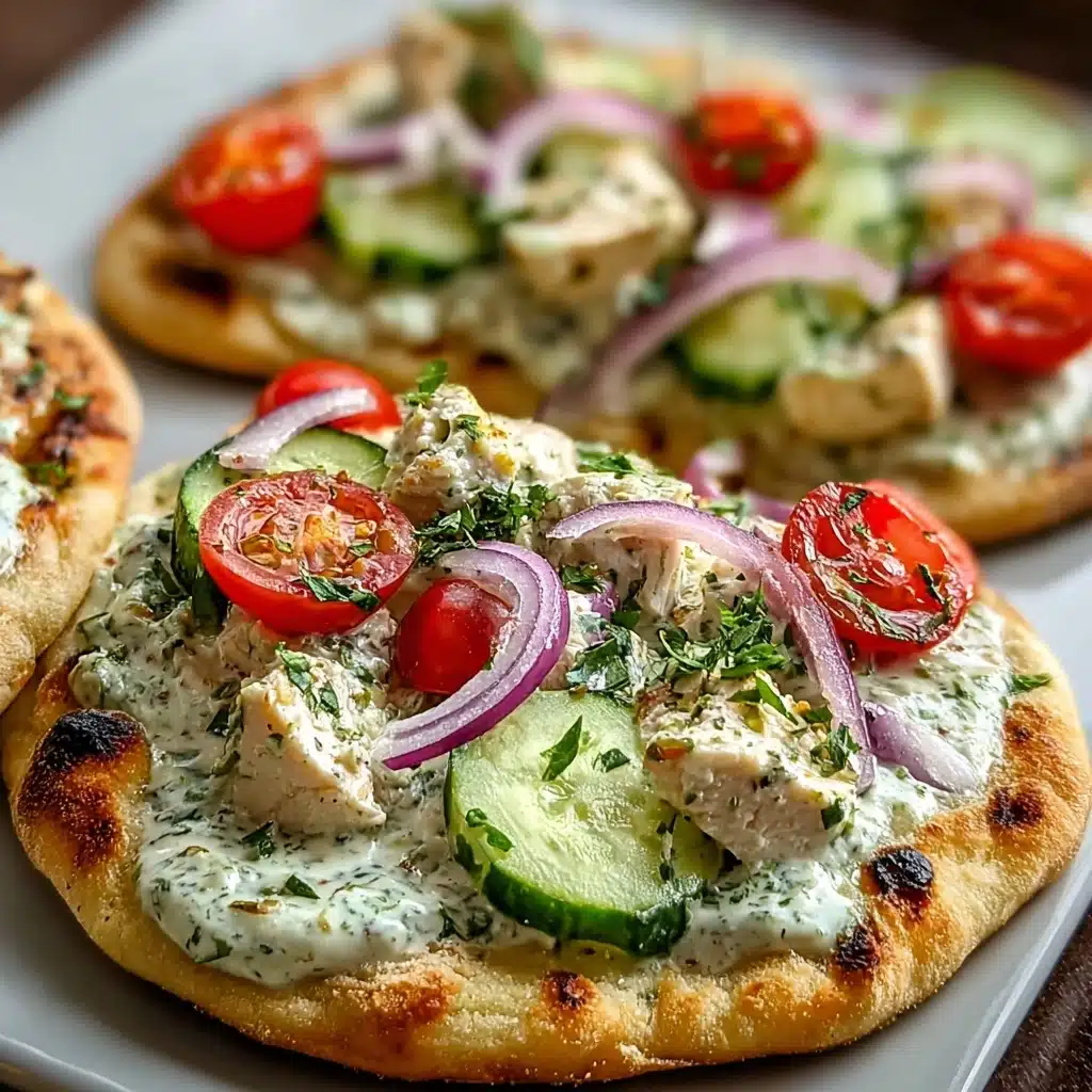 Tzatziki Chicken Pizza Recipe - Recipe Image