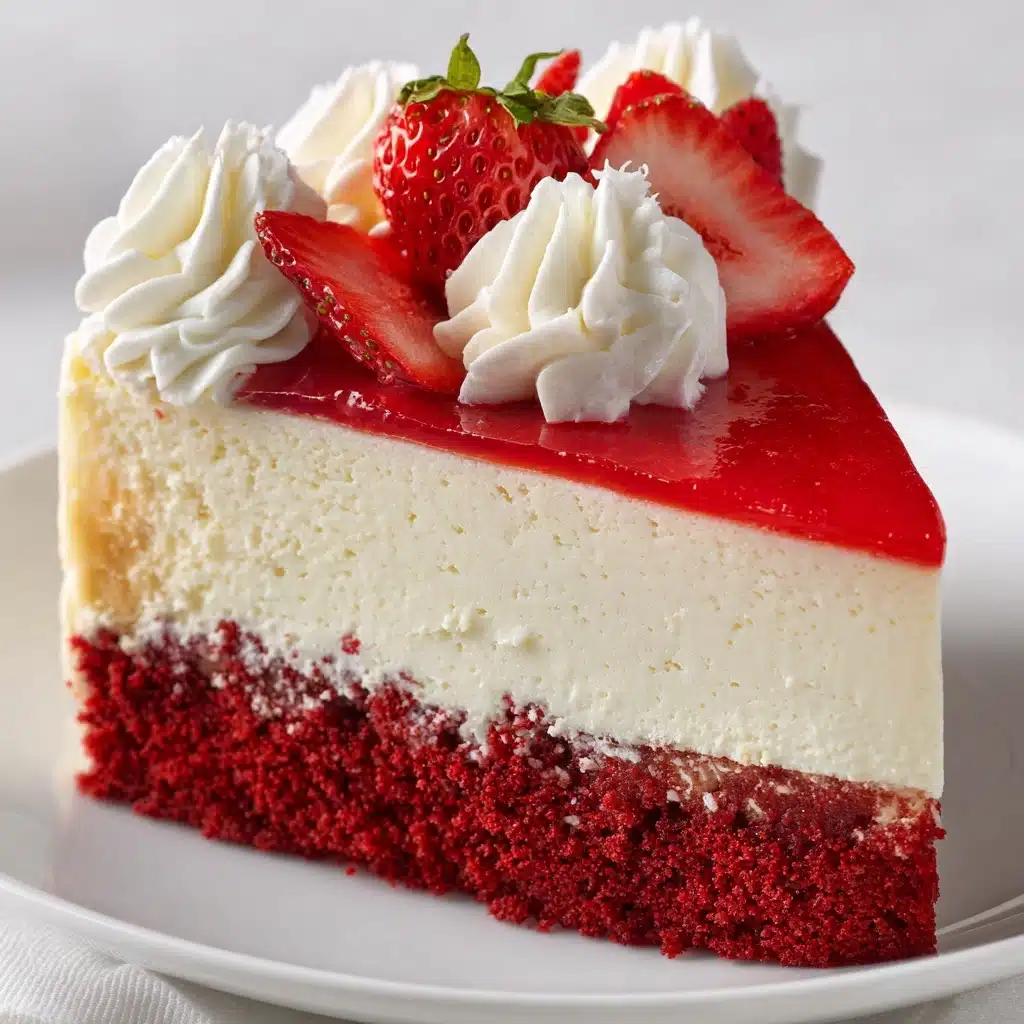 Strawberry Red Velvet Cheesecake Recipe