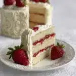 Moist Vanilla Cake with Strawberry Filling Recipe