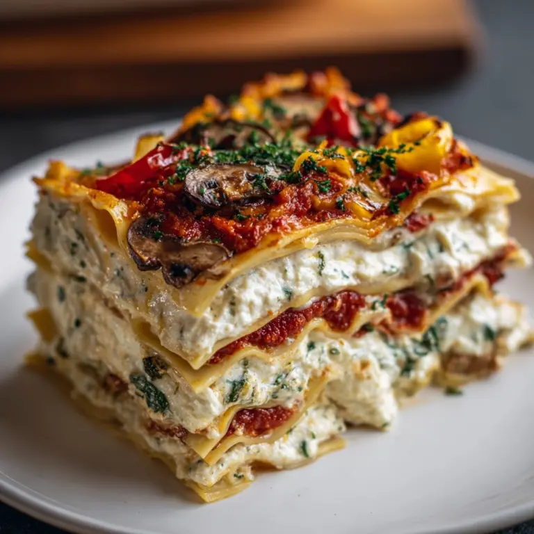 Loaded Veggie White Lasagna Recipe