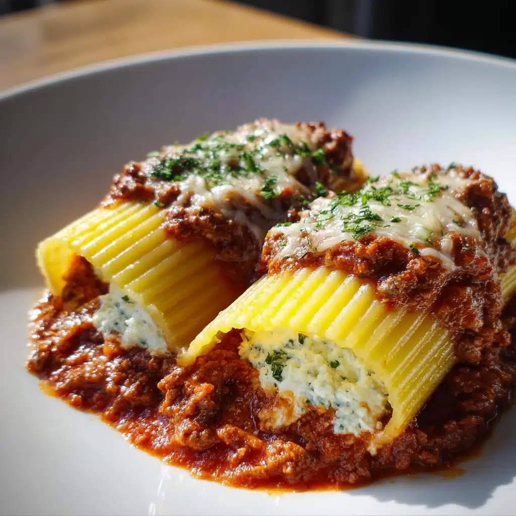 Irresistible 12-Stuffed Manicotti Meat Sauce Perfection Recipe - Recipe Image