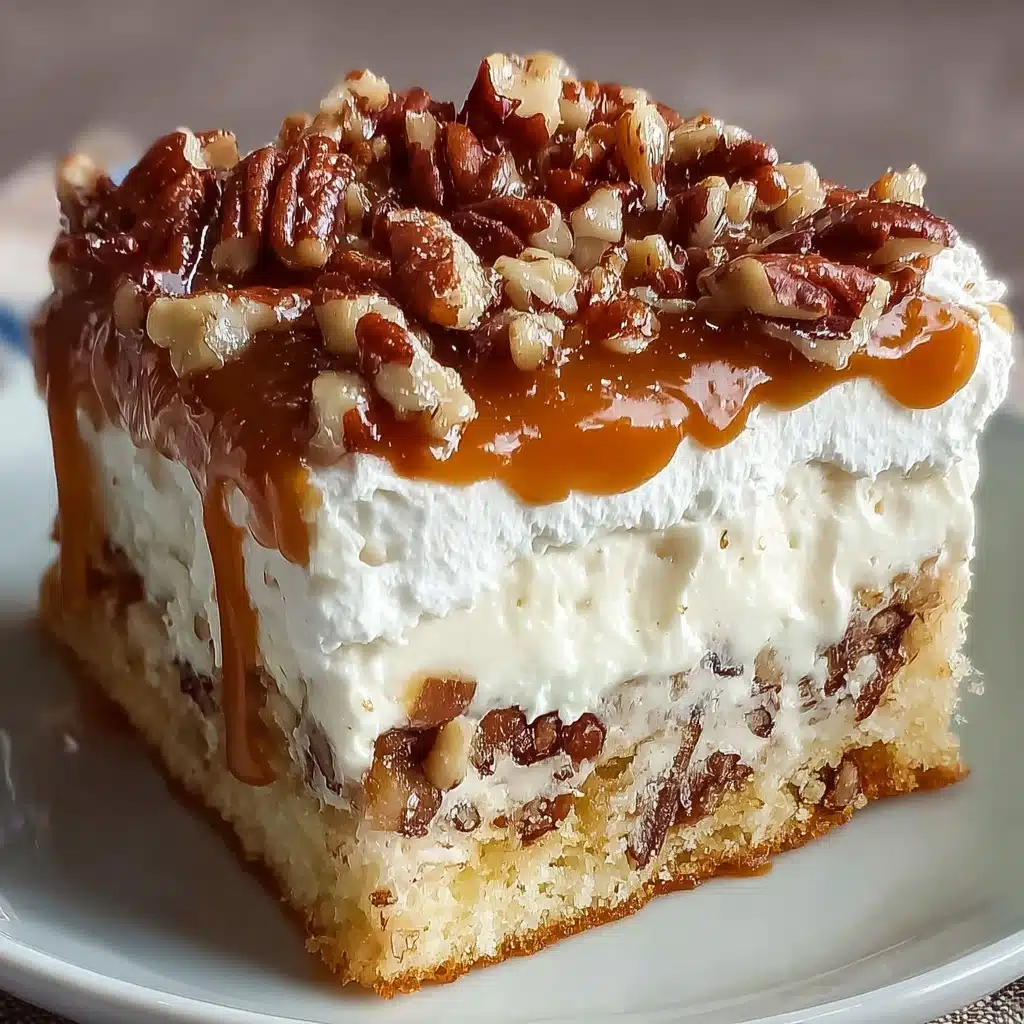 Butter Pecan Praline Poke Cake Recipe