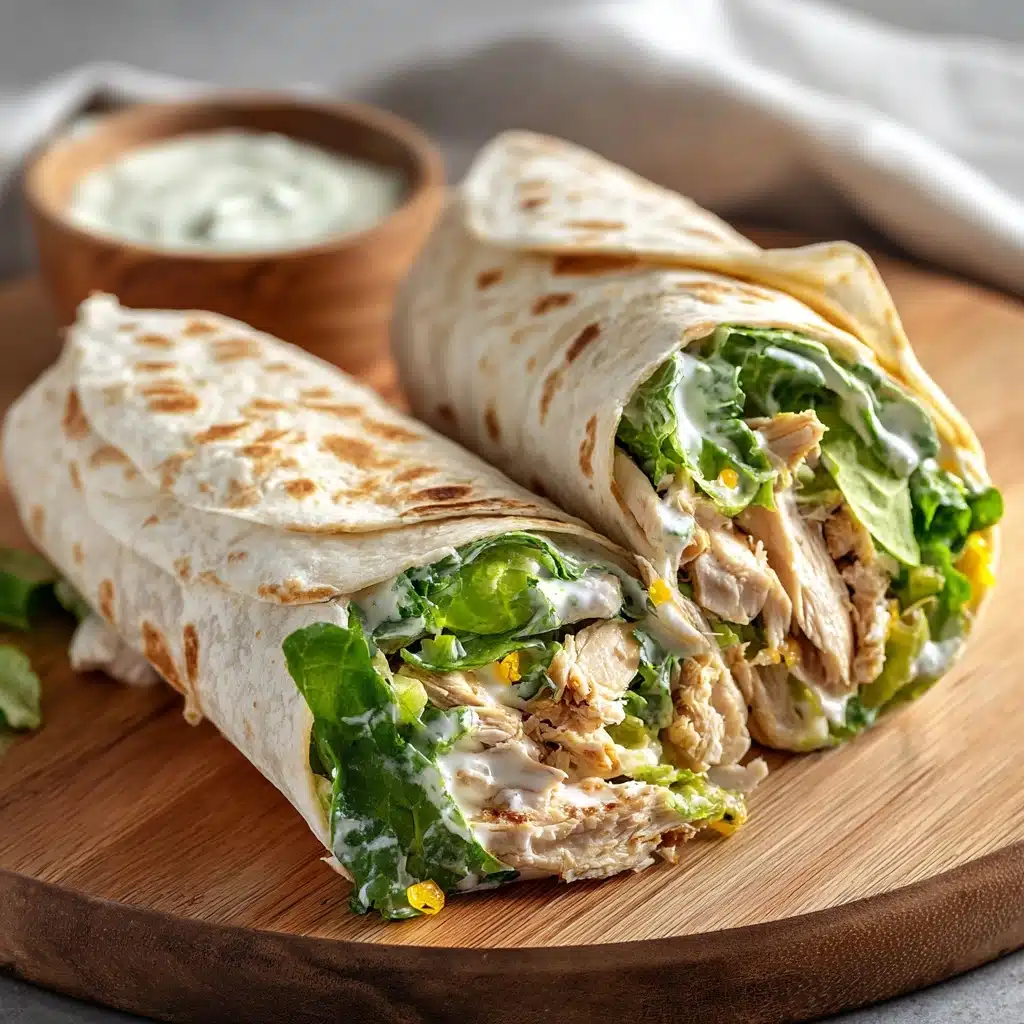 Chicken Caesar Wraps Recipe - Recipe Image