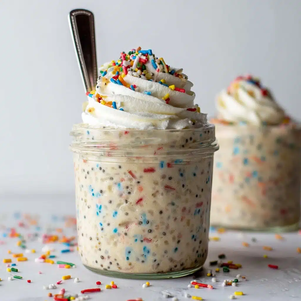 Birthday Cake Overnight Oats Recipe - Recipe Image
