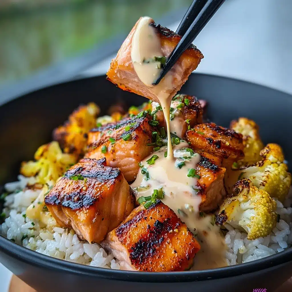 Sriracha Honey Salmon Bowls Recipe - Recipe Image