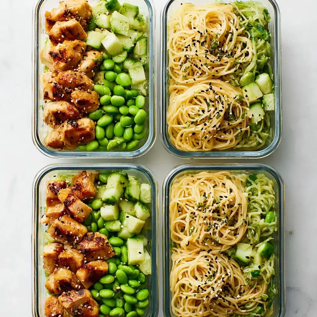 15 Minute Meal Prep: Sesame Noodle Bowls Recipe - Recipe Image