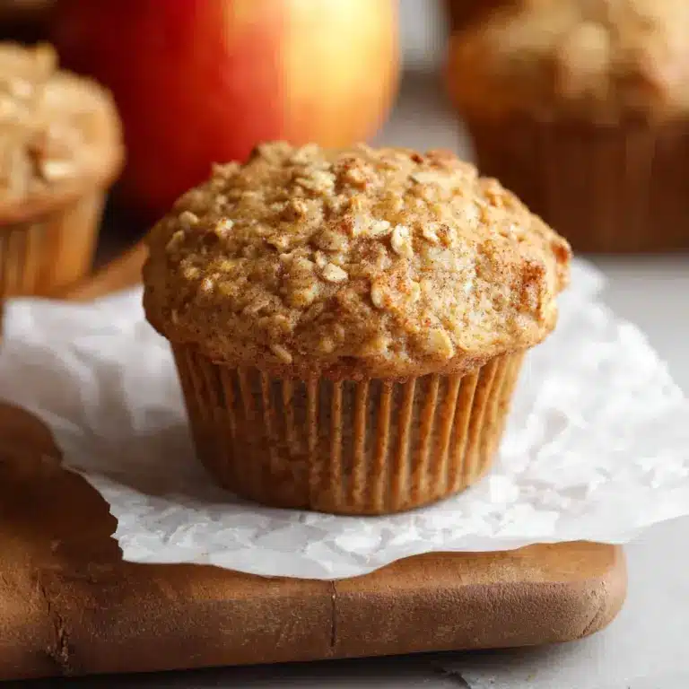 Healthy Apple Cinnamon Oat Muffins Recipe
