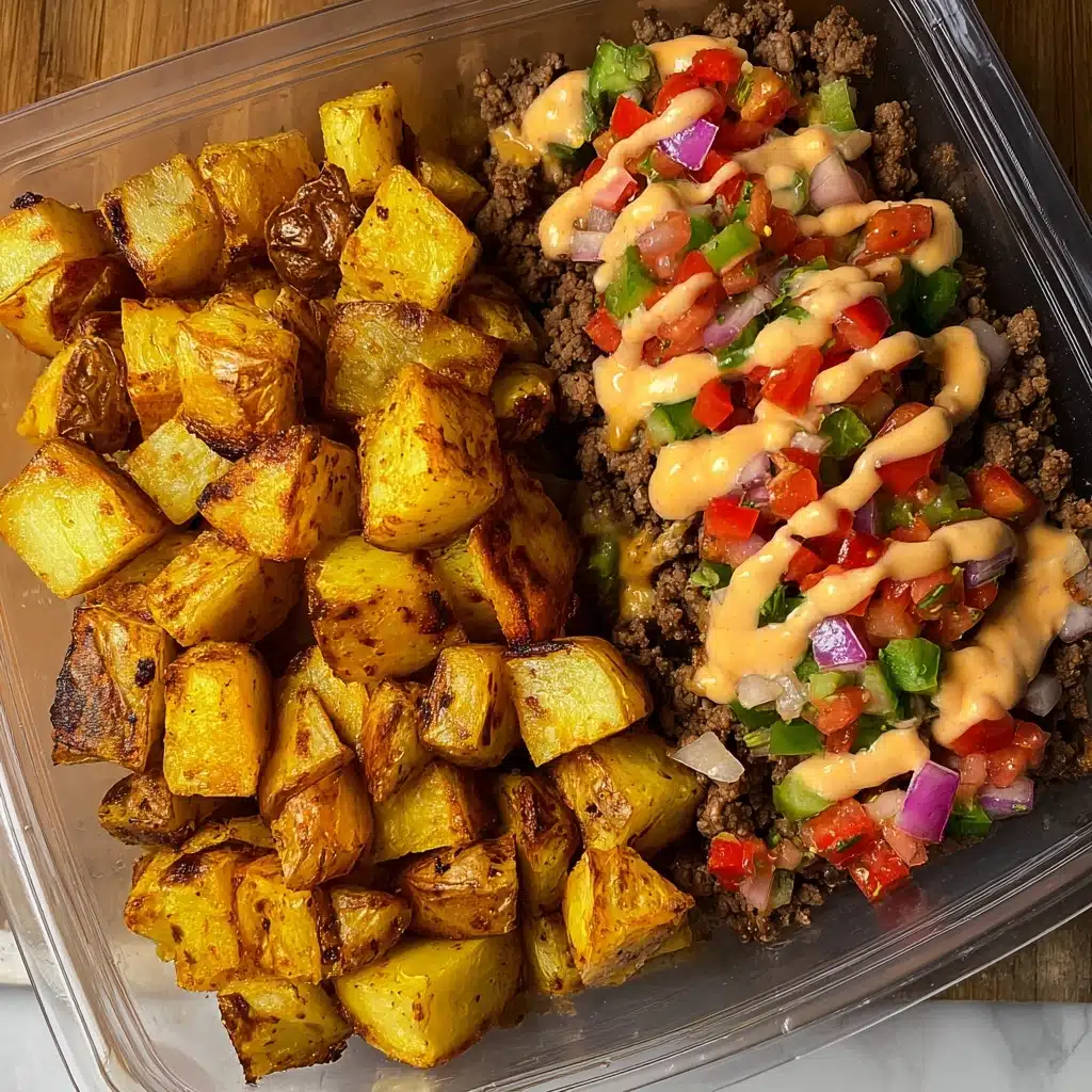 Loaded Potato Taco Bowl Meal Prep Recipe - Recipe Image