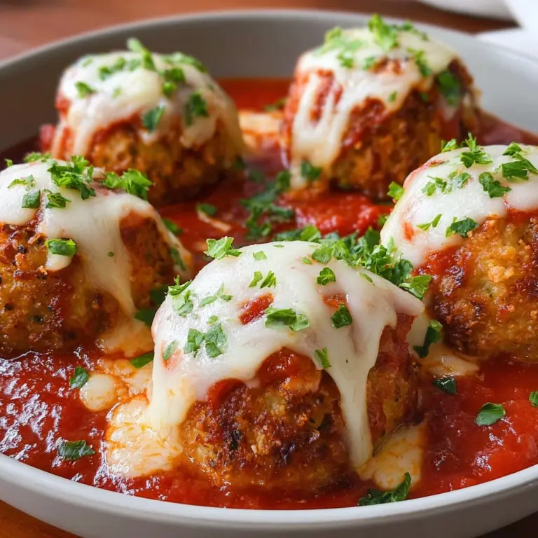 Chicken Parmesan Meatballs Recipe