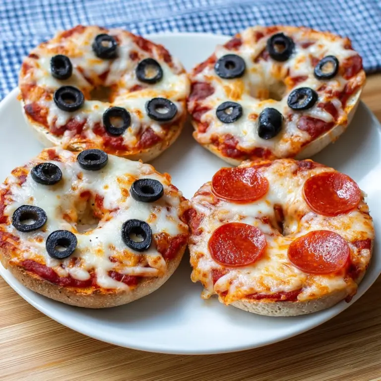Air Fryer Pizza Bagels Recipe