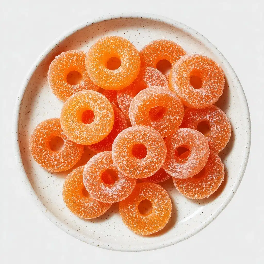 Homemade Peach Ring Gummies {real fruit} Recipe - Recipe Image