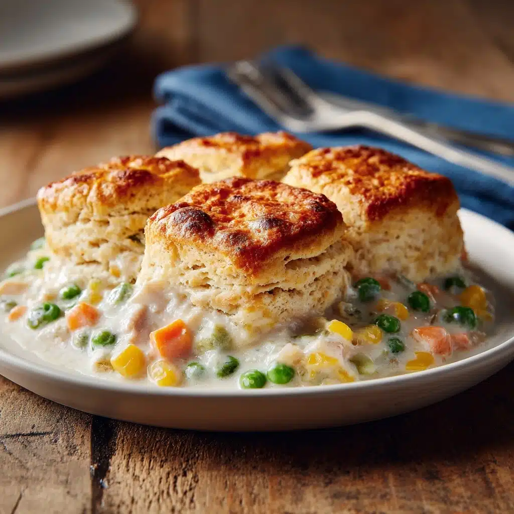 Chicken Pot Pie with Biscuits Recipe - Recipe Image