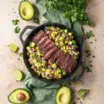 Grilled Flank Steak with Corn & Avocado Salsa Recipe