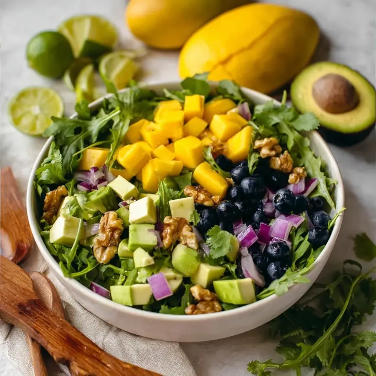 Mango Cucumber Salad with Blueberry and Avocado Recipe