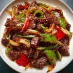 Pepper Steak with Bell Peppers and Onion Recipe