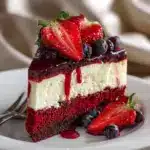 Red Velvet Strawberry Cheesecake Recipe