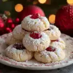 Christmas Maraschino Cherry Shortbread Cookies Recipe