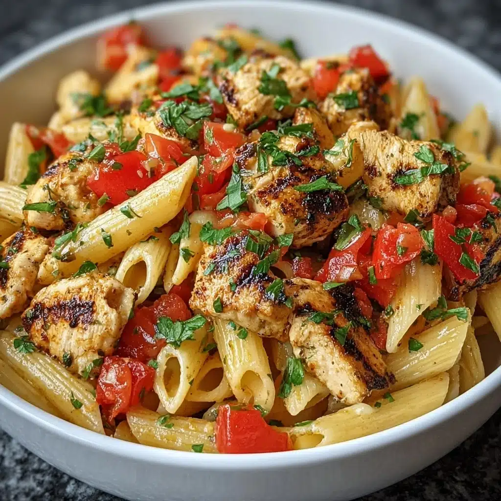 How to Cook Perfect Bruschetta Chicken Pasta Recipe - Recipe Image
