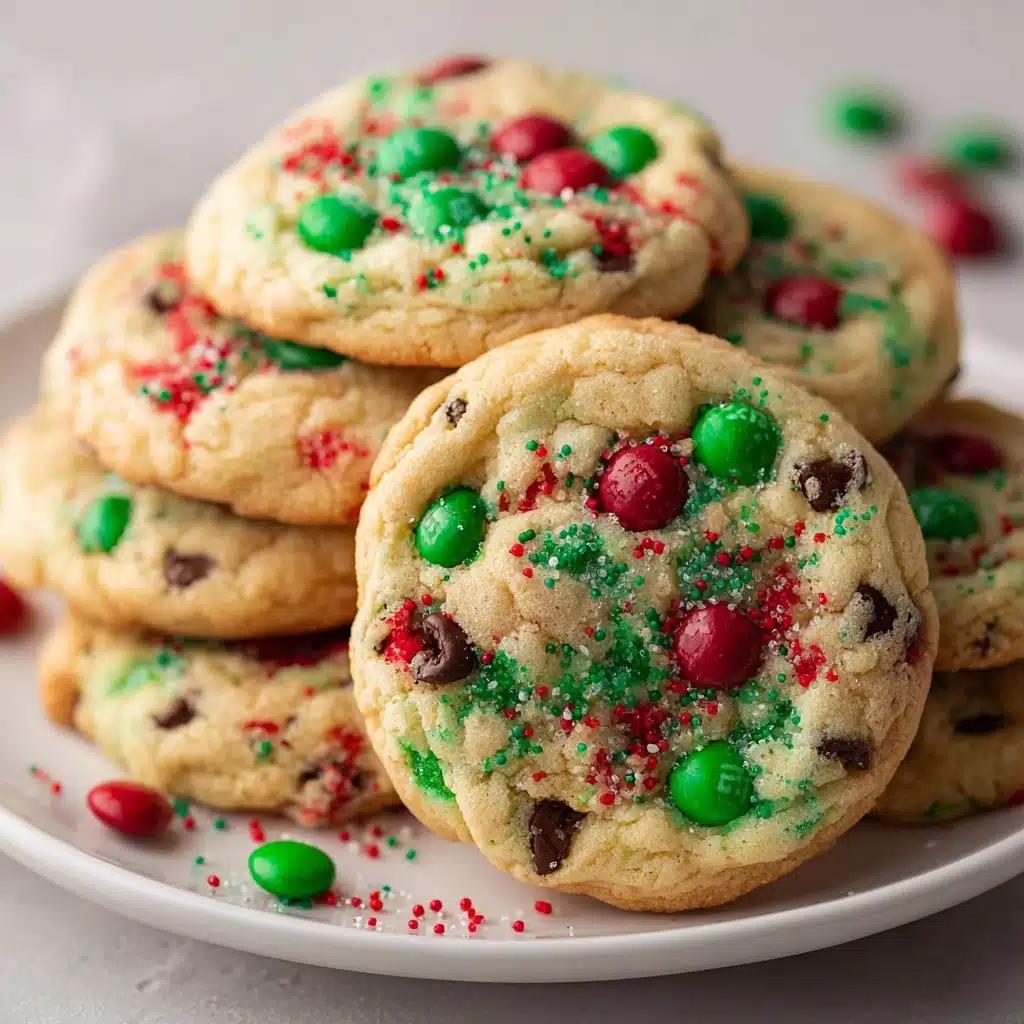 M&M Christmas Cookies Recipe - Recipe Image