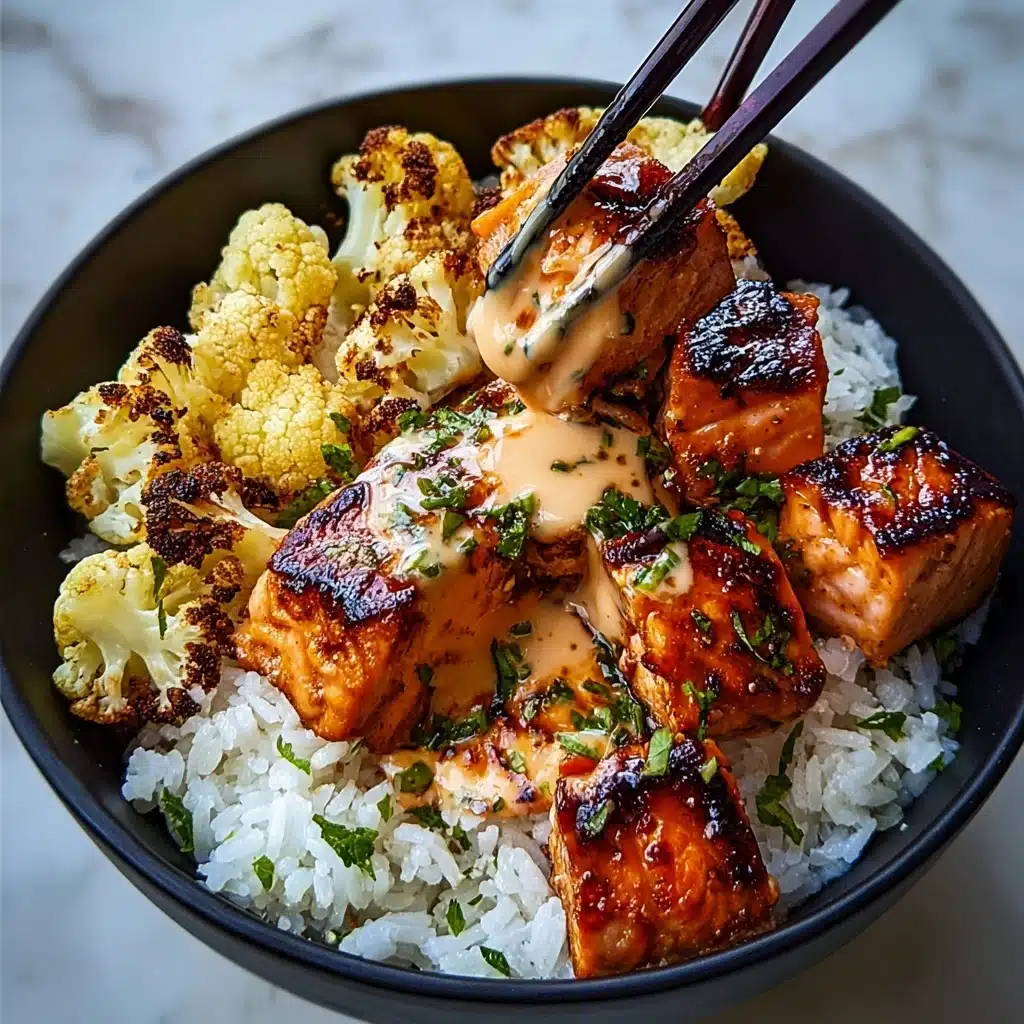 Sriracha Honey Salmon Bowls Recipe