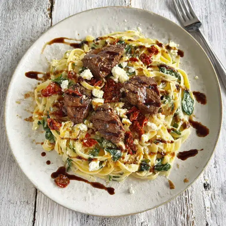 Olive Garden Steak Gorgonzola with Creamy Alfredo Sauce Recipe