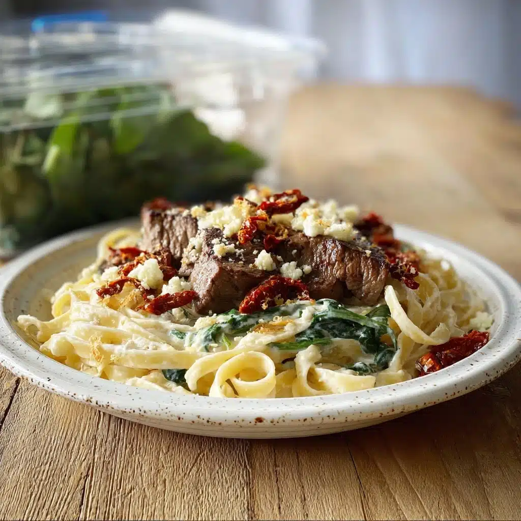 Olive Garden Steak Gorgonzola with Creamy Alfredo Sauce Recipe - Recipe Image