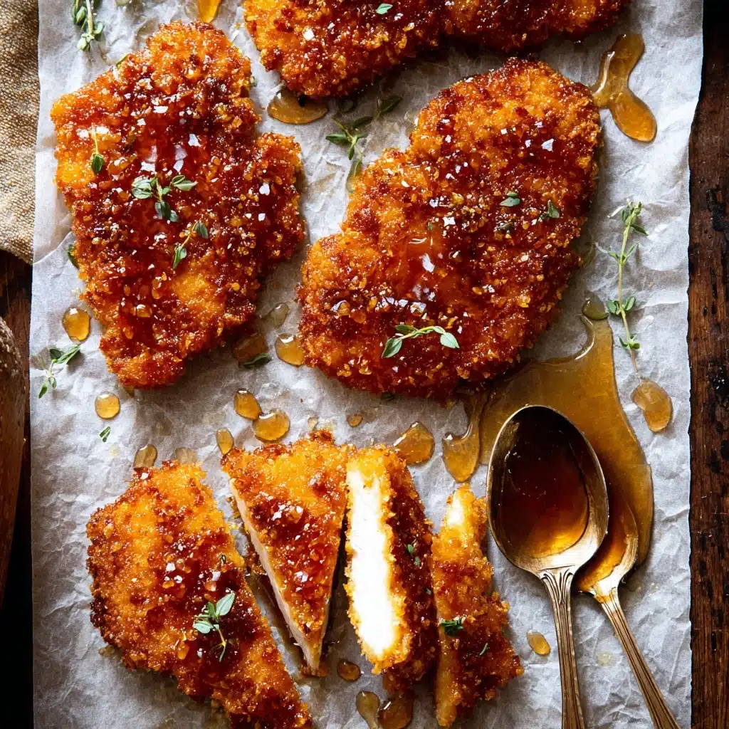 Baked Crunchy Hot Honey Chicken Recipe - Recipe Image