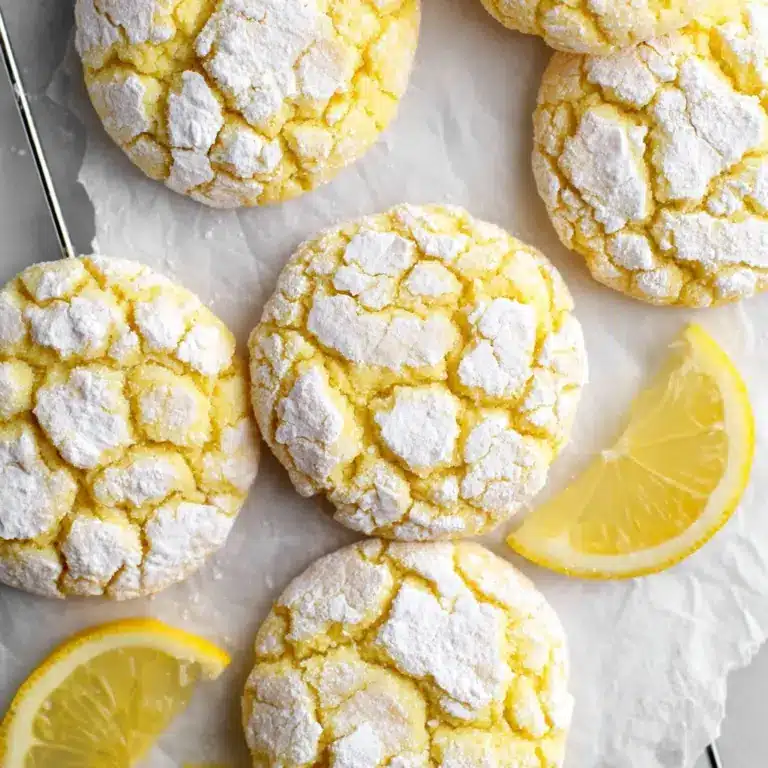 Lemon Crinkle Cookies Recipe