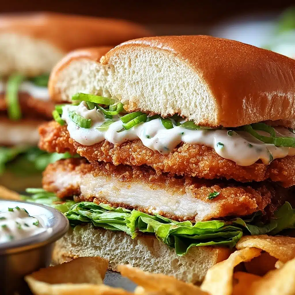 Crispy Chicken Sandwich with Garlic Mayo Recipe - Recipe Image