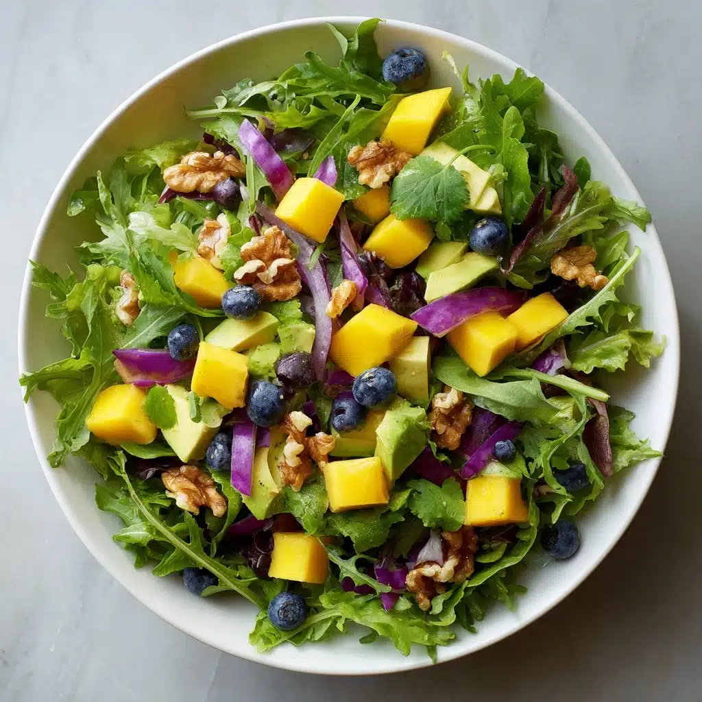 Mango Cucumber Salad with Blueberry and Avocado Recipe - Recipe Image