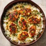 Chicken Scampi with Garlic Parmesan Rice: Recipe