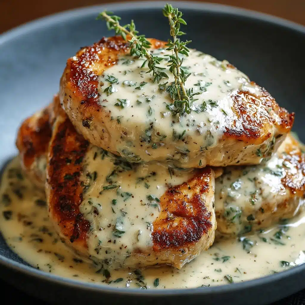 Chicken in Boursin Sauce with Garlic and Fine Herbs Recipe - Recipe Image