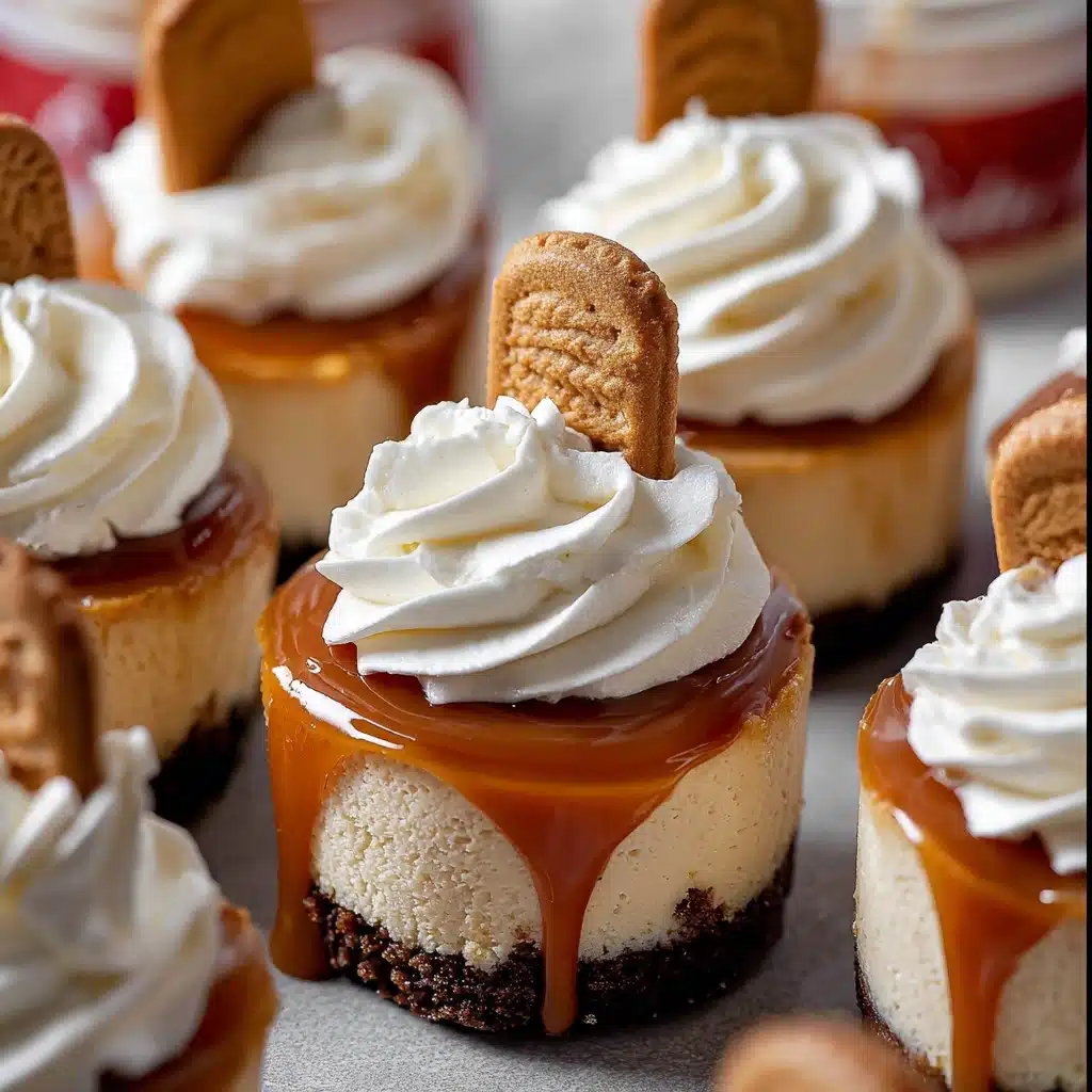No Bake Mini Biscoff Cheesecakes Recipe - Recipe Image