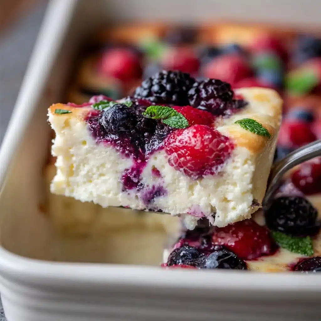 High Protein Triple Berry Bake Recipe - Recipe Image