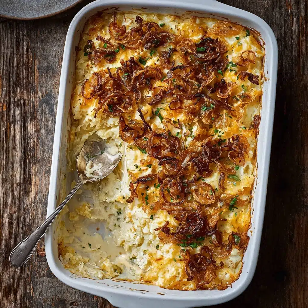 French Onion Funeral Potatoes Recipe - Recipe Image