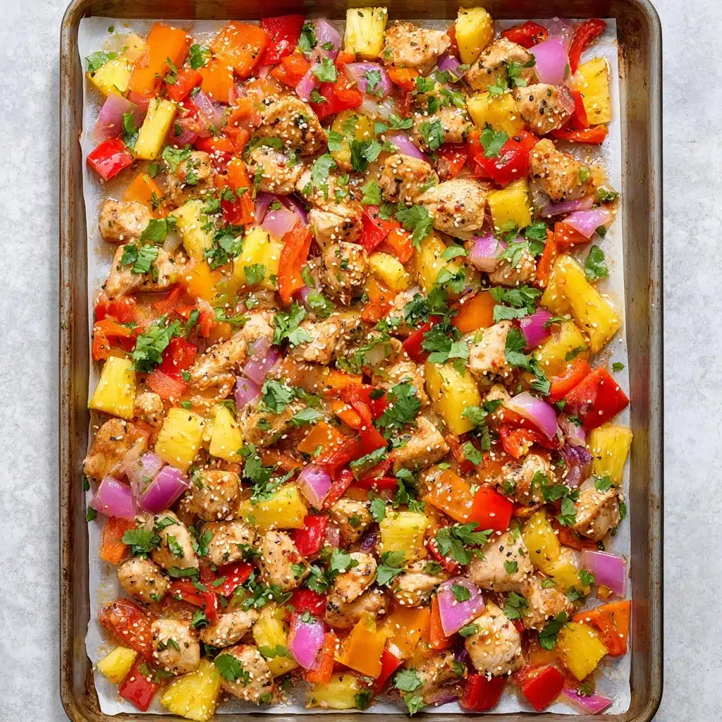 Hawaiian Chicken Sheet Pan Meal (Whole30, Paleo, Low Carb) Recipe - Recipe Image